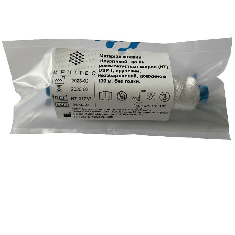 Капрон, USP3/0 (М2), кручений, незабарвлений, 130 м, без голки, NT-30559